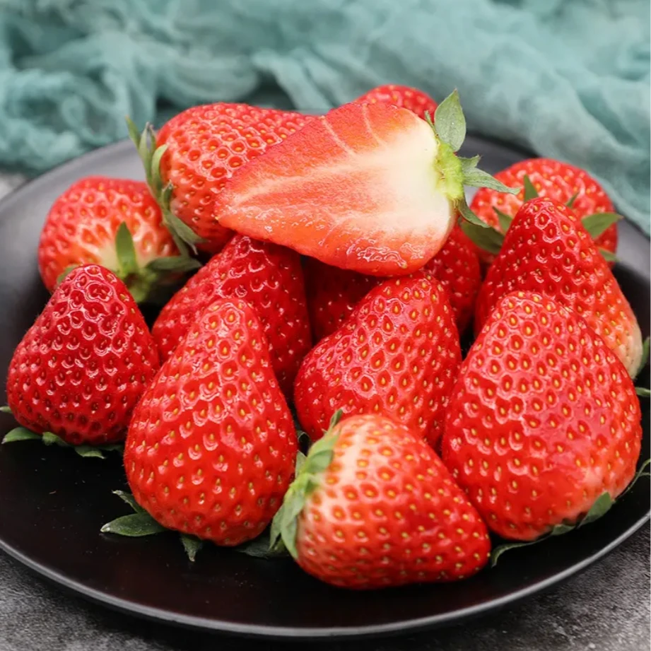 【陈灵岳甄选】丹东99红颜草莓11粒大果一盒 单盒净重约250克
