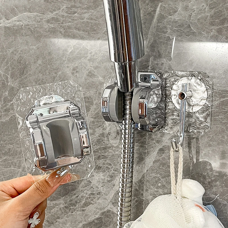 轻奢花洒支架可调节浴室淋浴置物架免打孔卫生间各种神器喷头配件