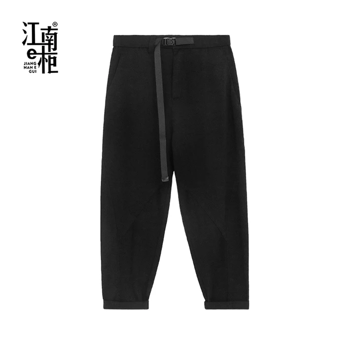 江南e柜男士时尚百搭舒适休闲秋冬厚款针织裤326303085