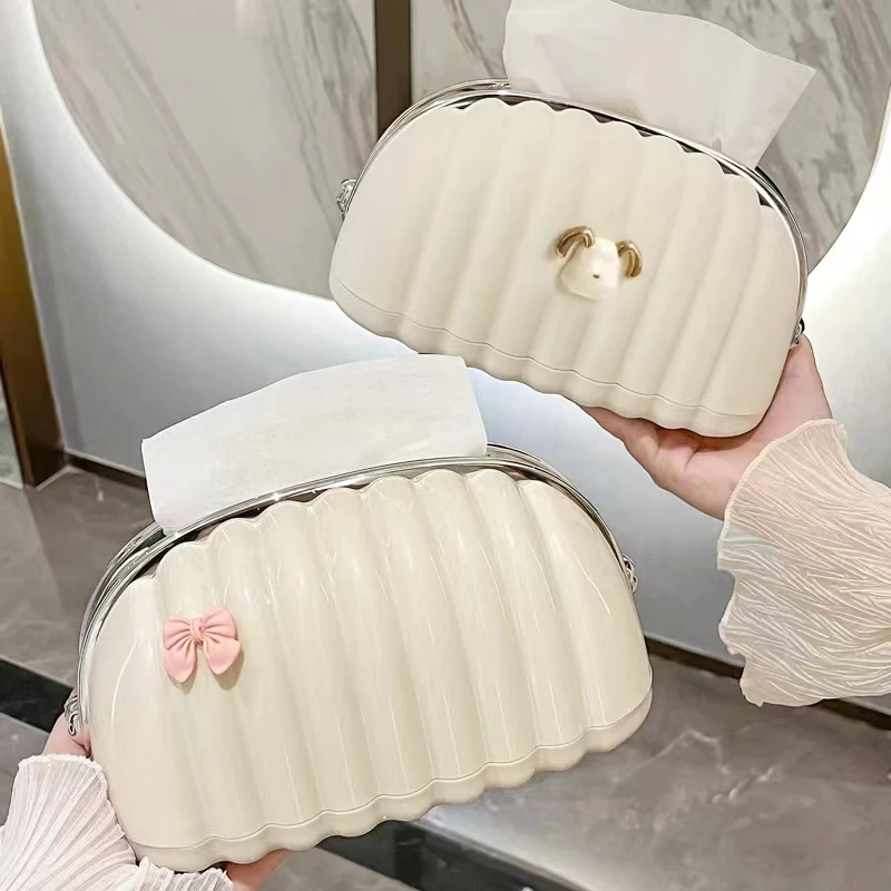 上宣轻奢纸巾盒客厅高档抽纸盒茶几多功能收纳盒桌面创意摆件