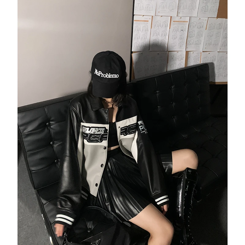 【日播专享四折】防风保暖显精神 重工皮棒球服外套 YP213042