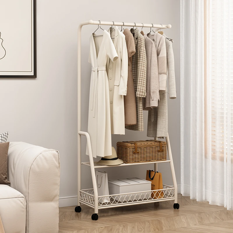 铁博士北欧衣帽架落地卧室立式衣架家用挂衣架可移动置物架收纳架