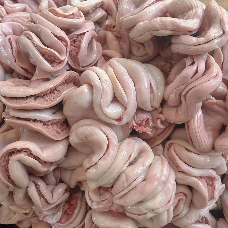 新鲜猪花肠猪盘肠干净半熟优质肠子食用批发卤味速冻锁鲜包邮冷链