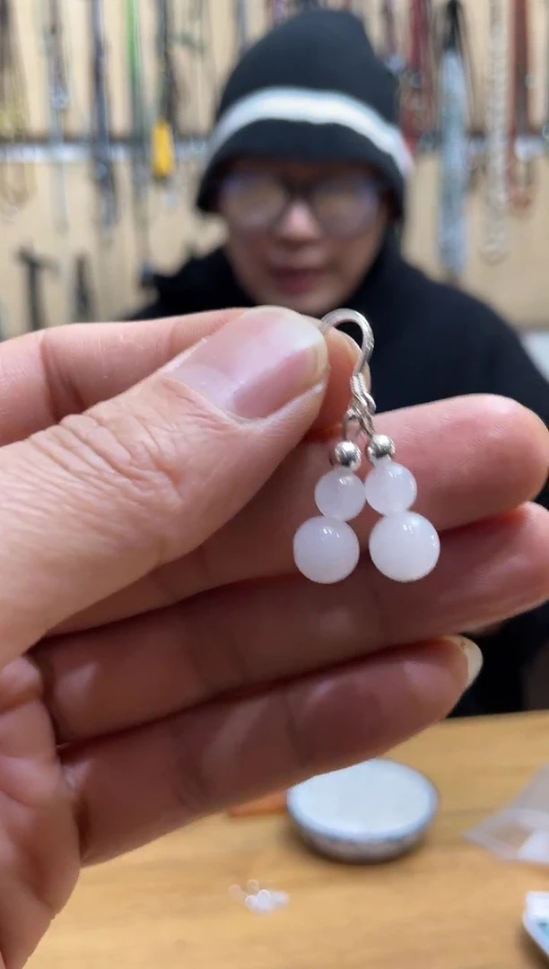【闪购商品】玛瑙/玉髓耳饰银S925镶嵌耳饰