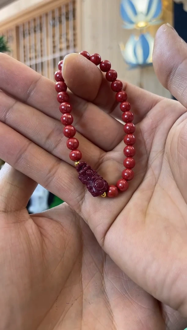 【闪购商品】玛瑙/玉髓手串足金镶嵌手串