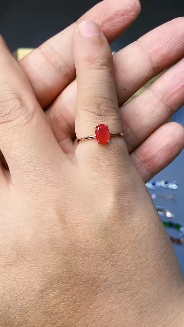 【闪购商品】红宝石戒指银S925镶嵌321
