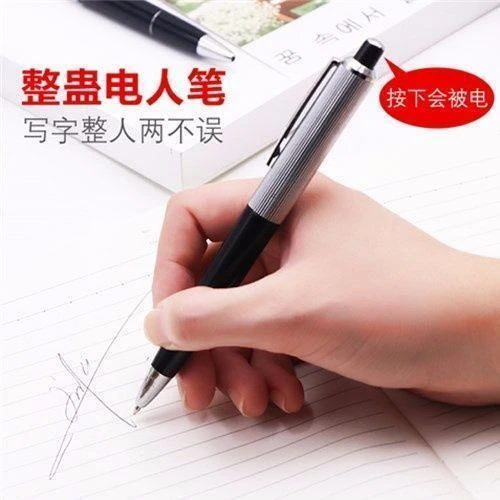 【筠曦】开学搞怪同学整蛊玩具恶搞整人恶作剧愚人节 触电电人笔