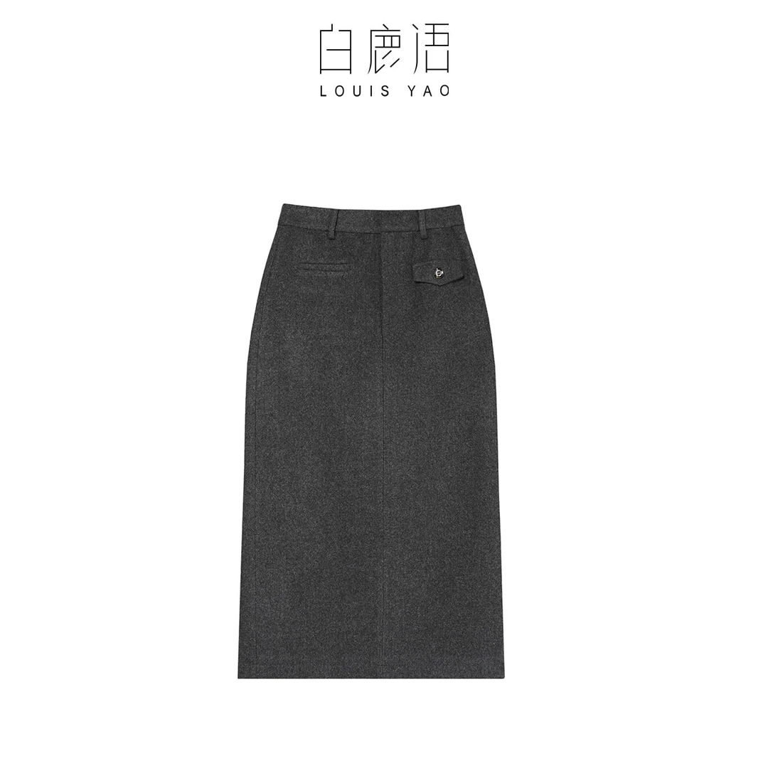 白鹿语新款女装时尚休闲高腰女式包臀裙半身裙BX10174