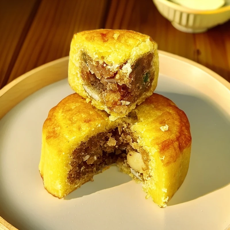 【买5个赠送5个】正宗山西神池胡麻油月饼传统老五仁升级款新鲜日期