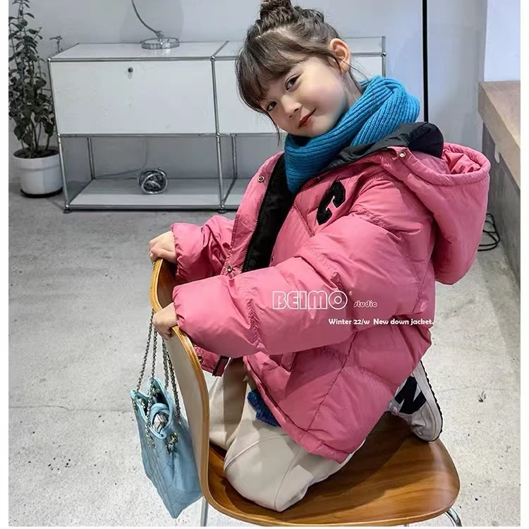 2025儿童羽绒服 连帽 韩版 男女童宝宝羽绒服