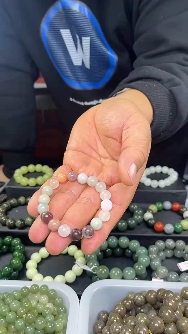 【闪购商品】石英质玉（金丝玉）手串未镶嵌多样性发货拍一发一
