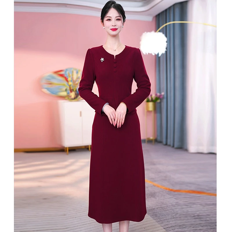 JG-24C205CX 新款2025年春季精致优雅连衣裙时尚显瘦 M-4XL