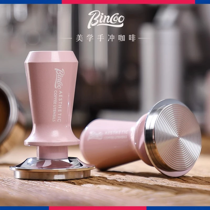 Bincoo咖啡布粉器三件套压粉锤布粉器防止压偏压粉器套装51/58mm