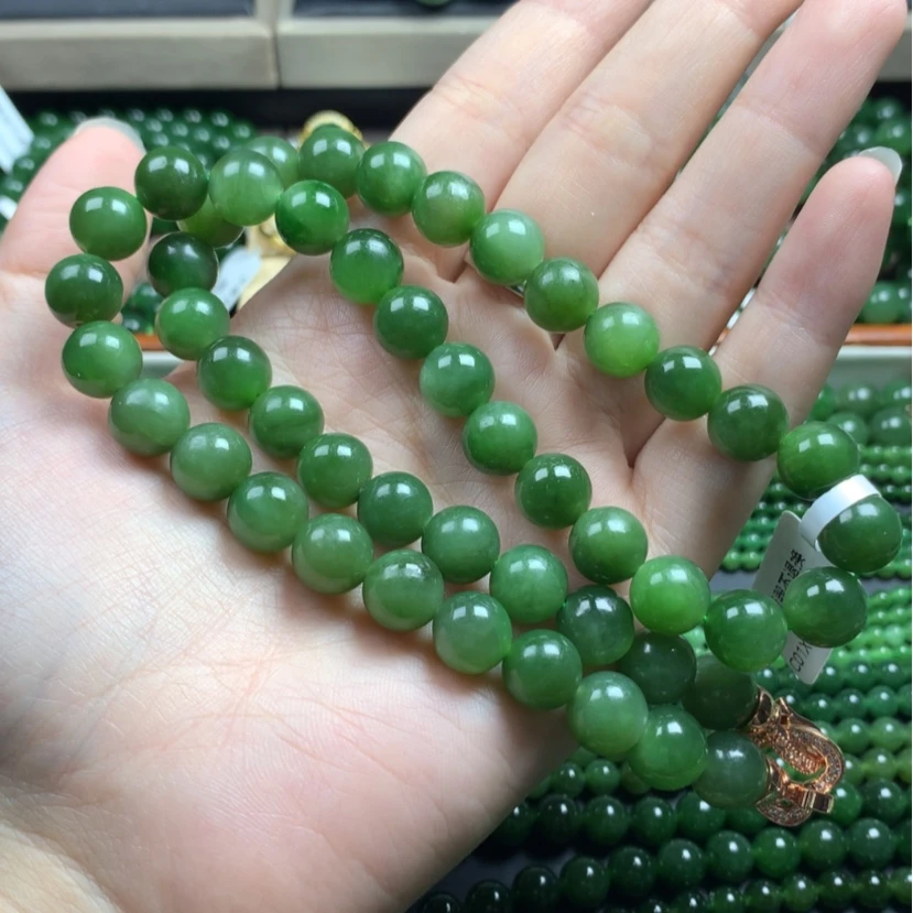【闪购商品】和田玉（碧玉）颈饰未镶嵌无黑点卡10微瑕福利 介意勿拍