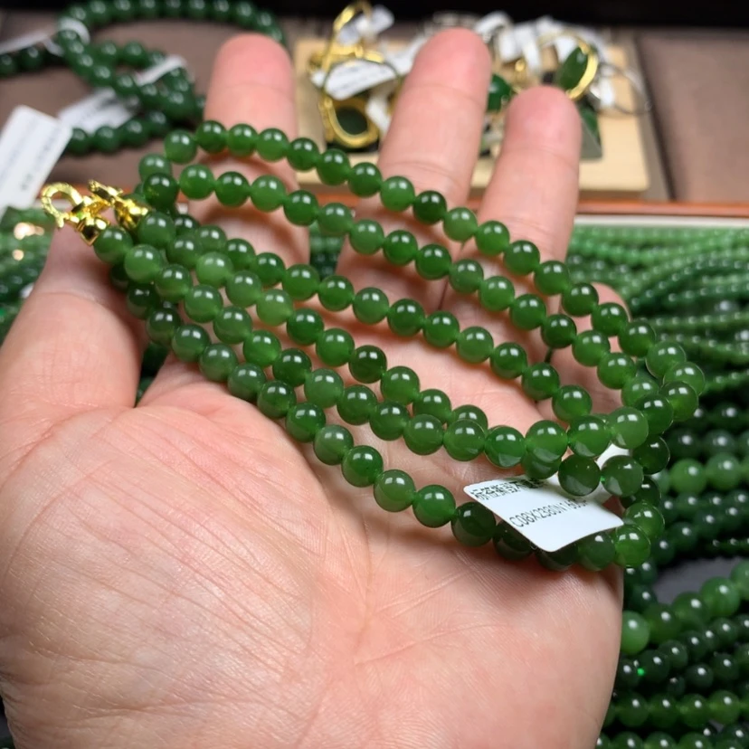 【闪购商品】和田玉（碧玉）颈饰未镶嵌湘*卡6