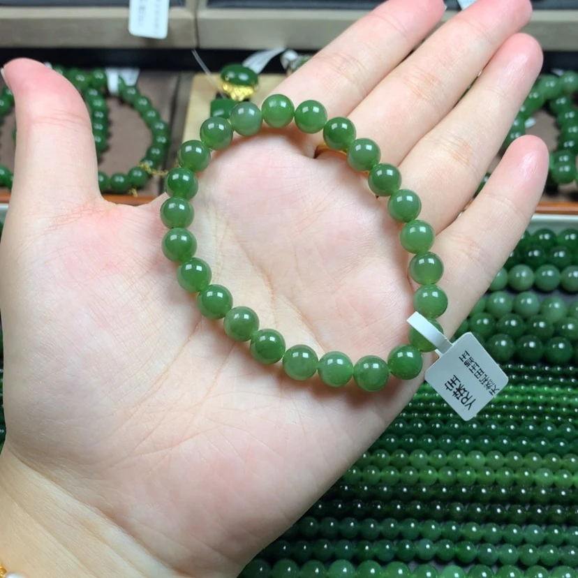 【闪购商品】和田玉（碧玉）手串未镶嵌卡8