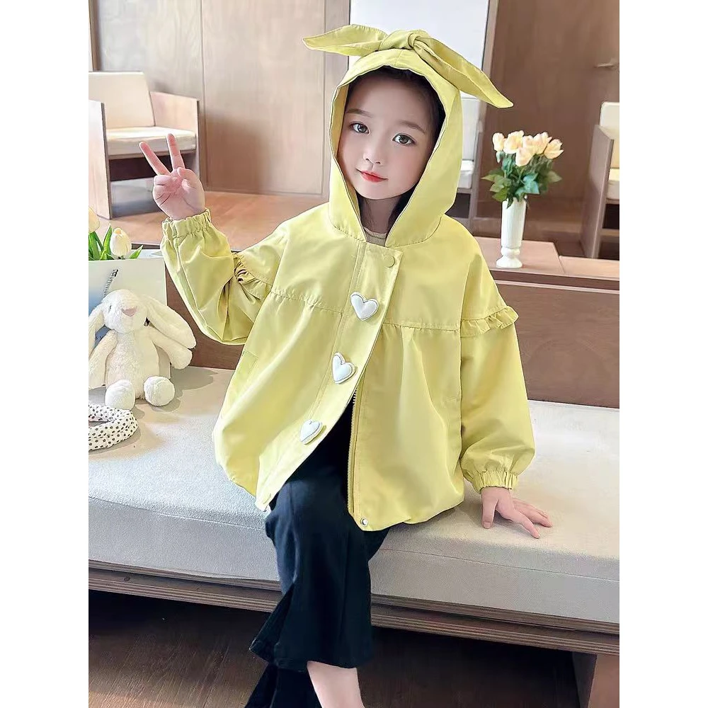 小香风休闲外套儿童2024新款洋气时髦连帽秋款小童风超萌秋季