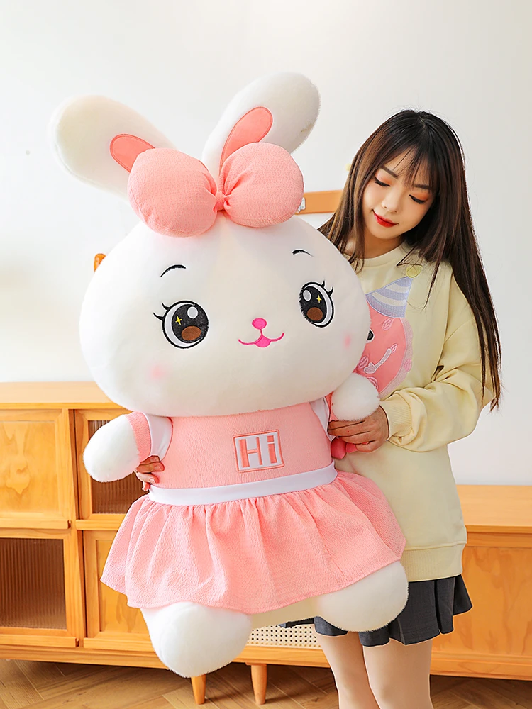 正版可爱兔子毛绒玩具兔兔抱枕公仔玩偶大号布娃娃女生节日礼物
