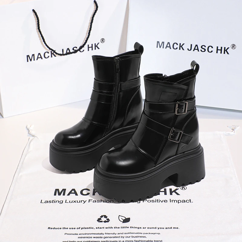 【茹姐福利】内增高13CM时尚百搭瘦瘦靴 8978