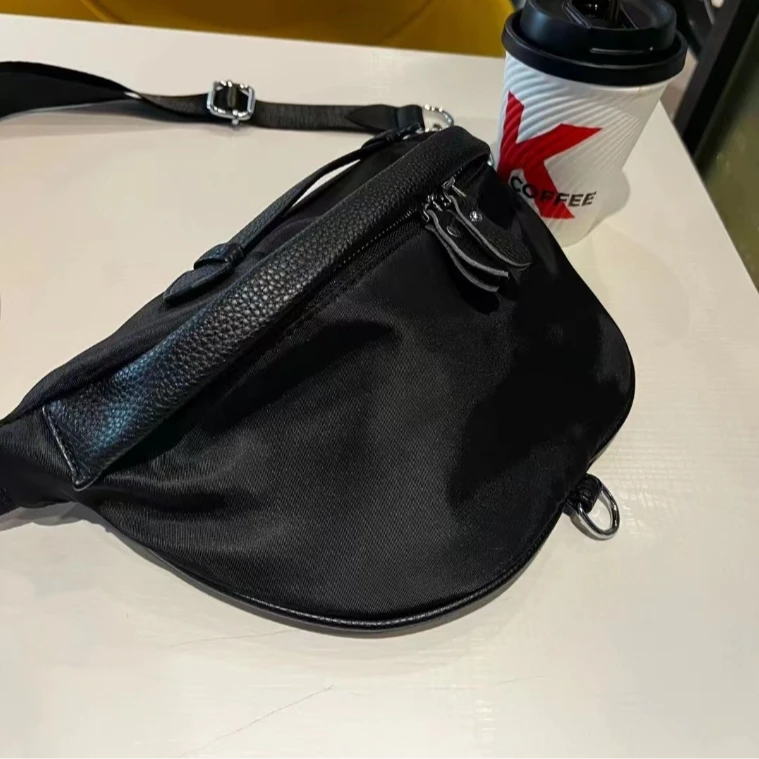 原创【大美红】降落伞布配PP 060720黑色28*16CM单肩休闲软面斜跨