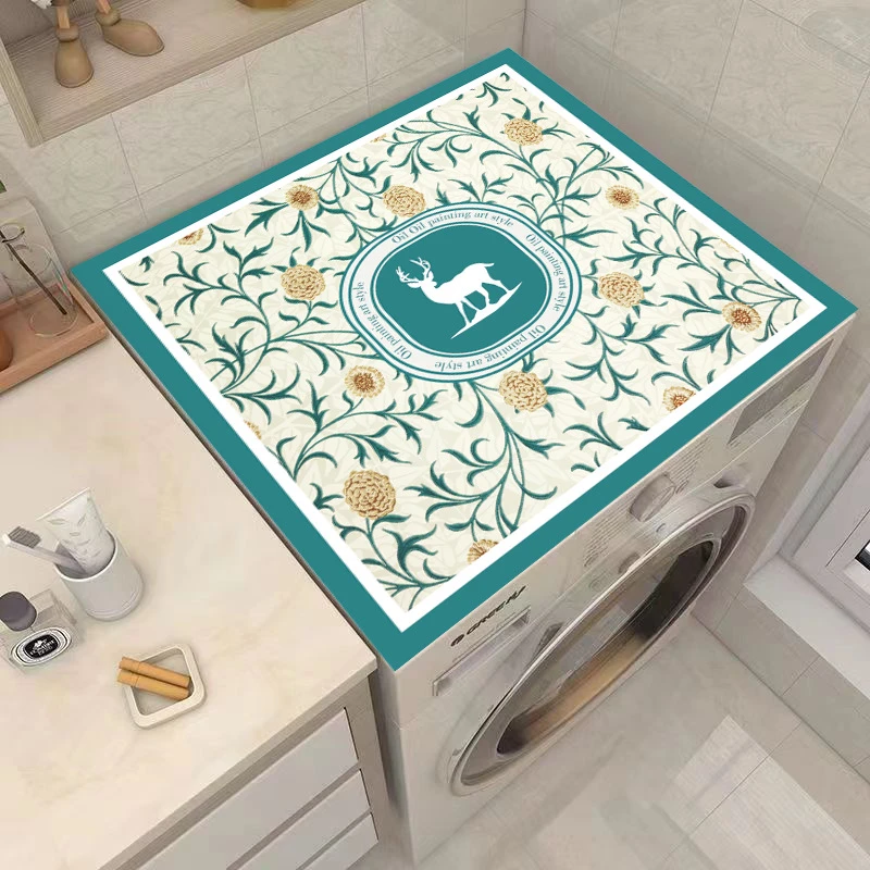 【新疆包邮】滚筒洗衣机盖布盖垫硅藻泥吸水软垫冰箱顶万能防尘防水