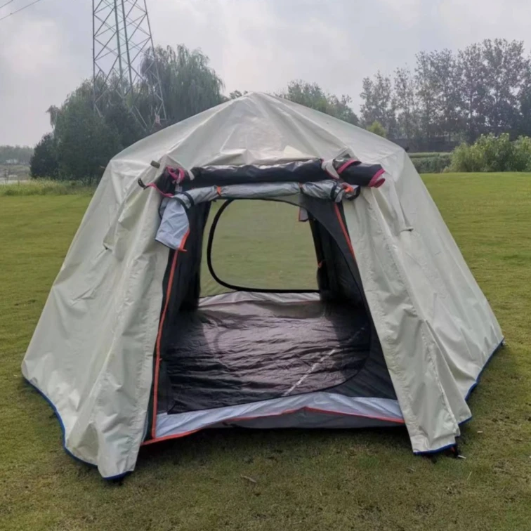六角帐篷外账户外防暴雨防风防寒防晒防水露营遮光遮阳外罩外套布