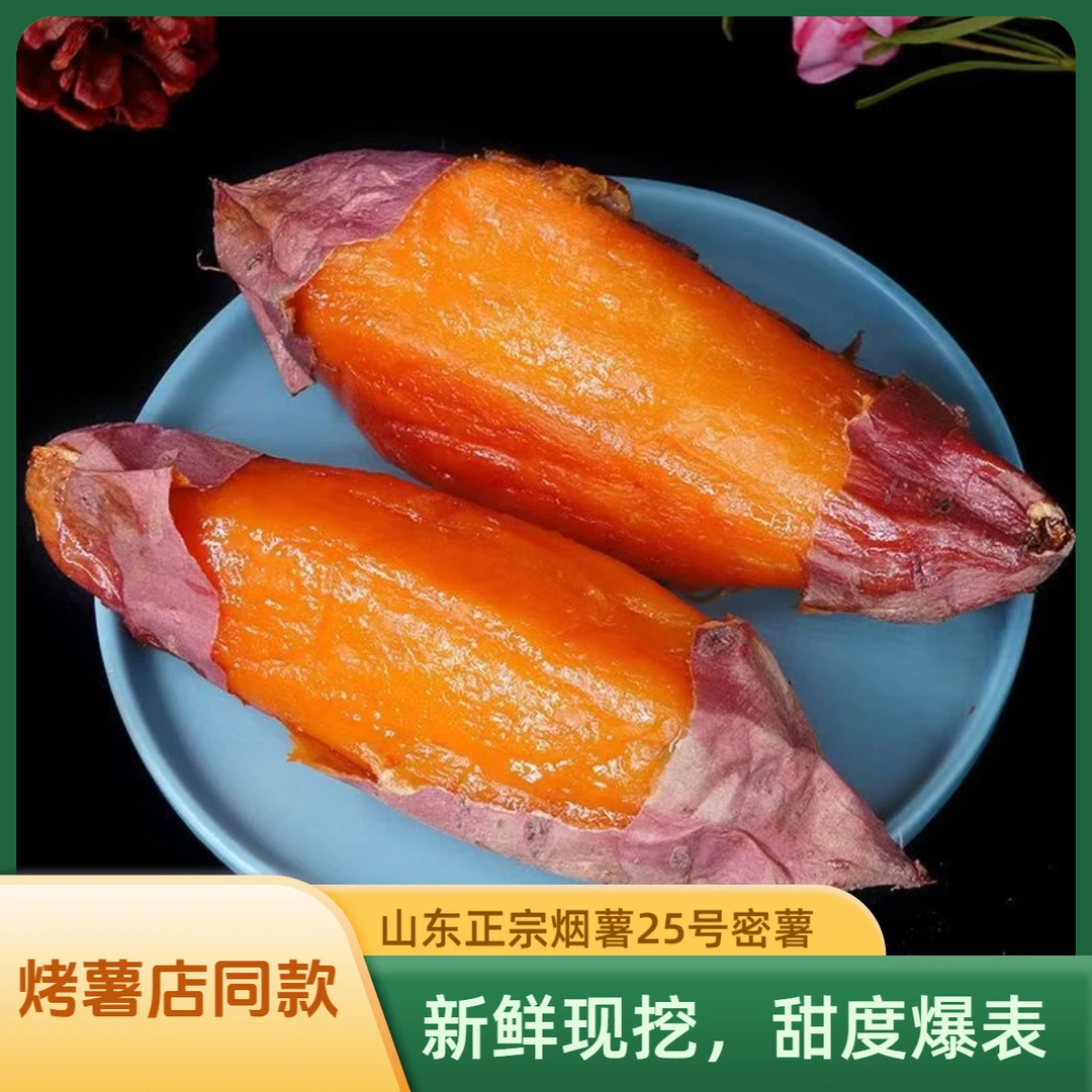 山东原产地烟薯25号红薯新鲜糖心密薯烟台地瓜番薯山芋红薯