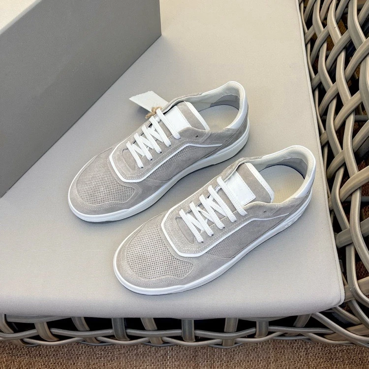 欧洲站男鞋潮牌真皮休闲低帮鞋欧货高端男士运动鞋小众轻奢板鞋男