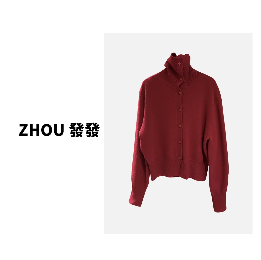 ZHOUFA FA｜秋冬新款羊毛开衫外套
