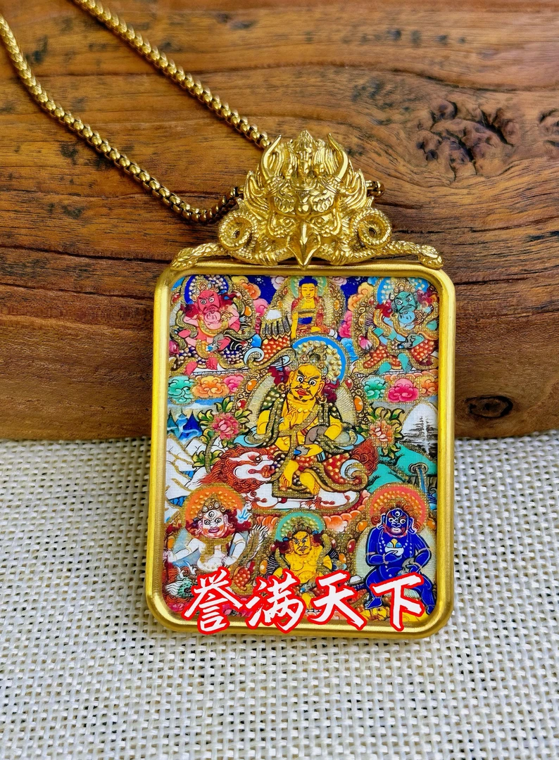 五路老爷民族风手工艺术吊-坠