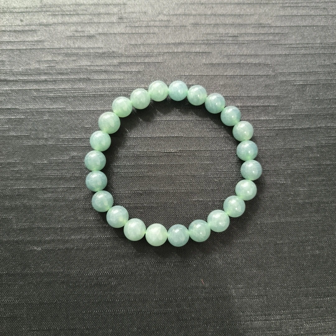 蓝水翡翠手串8m*（多样性发一件）