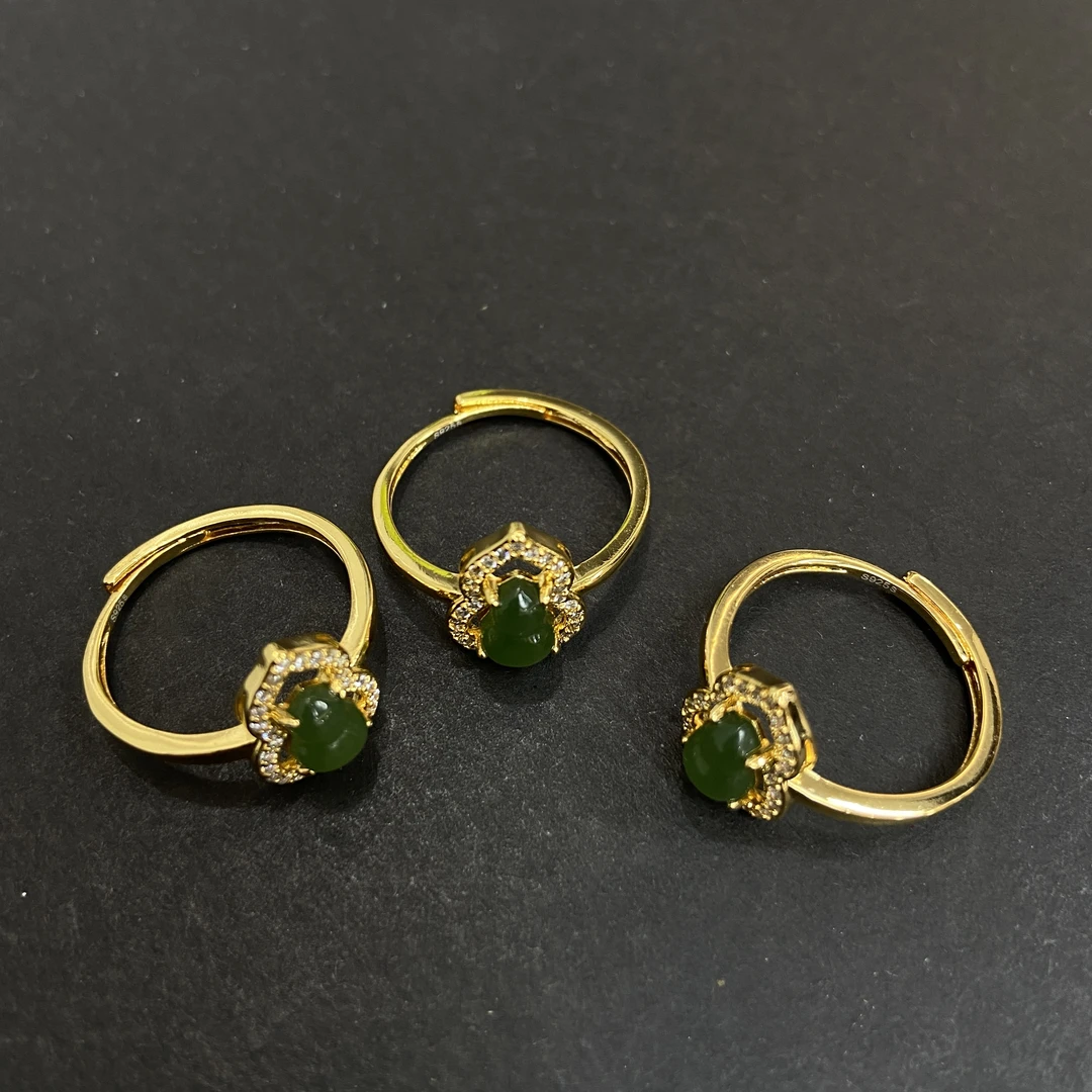 925碧玉葫芦戒指（多样性发一件）