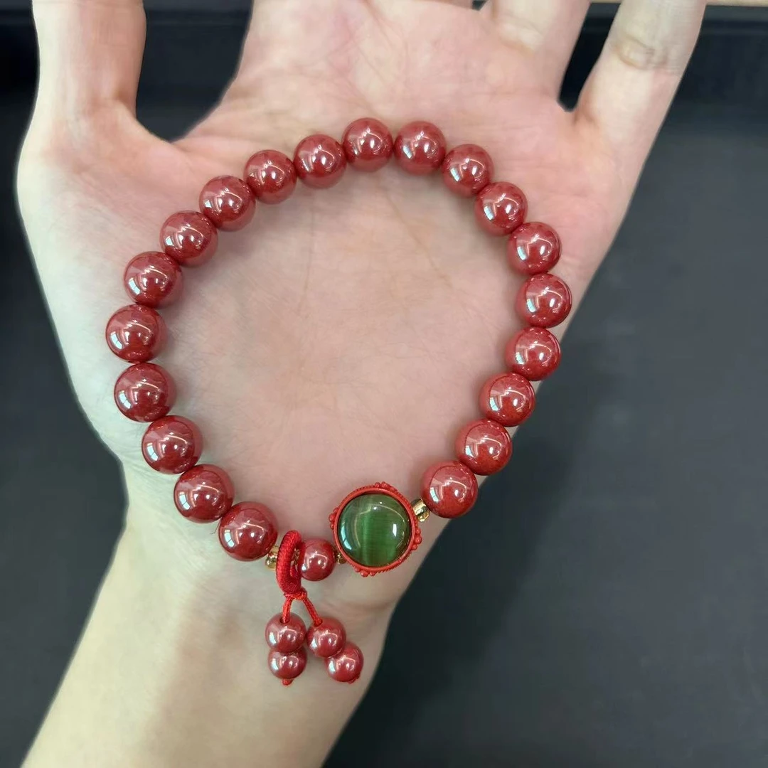 含辰砂工艺品帝王砂手串8m(多样性发一件）