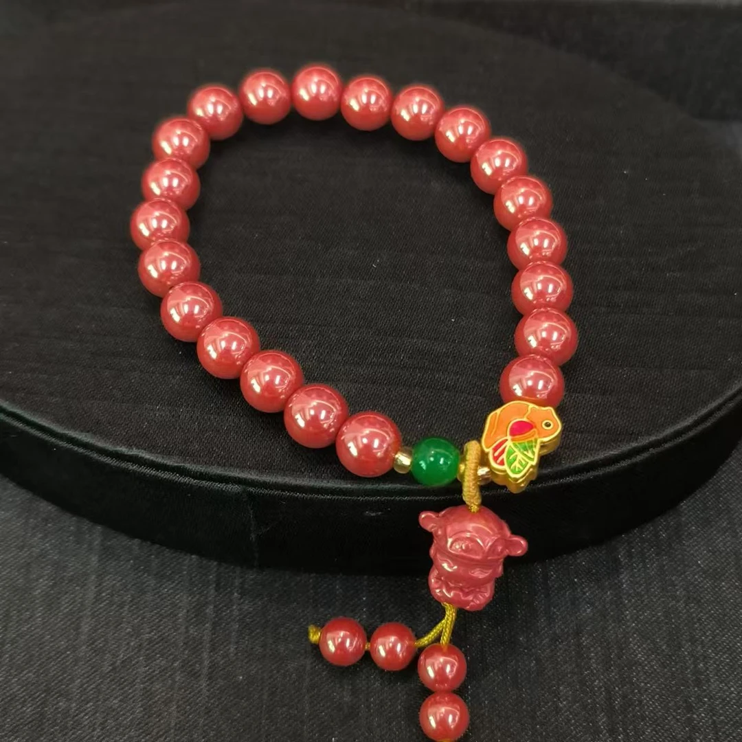 含辰砂工艺品帝王砂财财手串（多样性发一件）