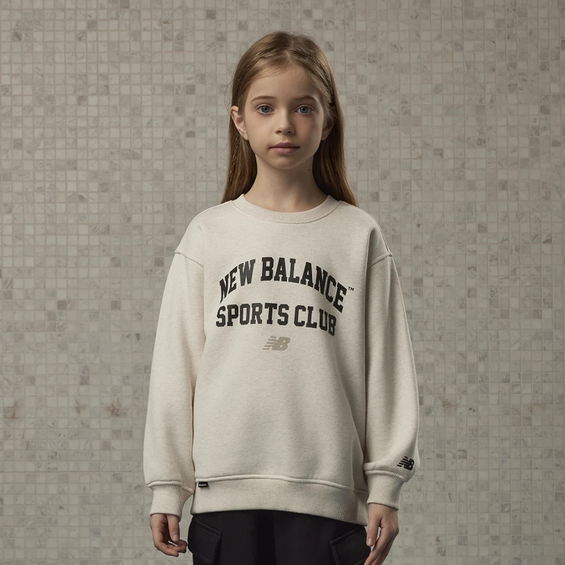 NEW BALANCE KIDS NB秋季男童女童百搭套头卫衣ND7ZE4E063