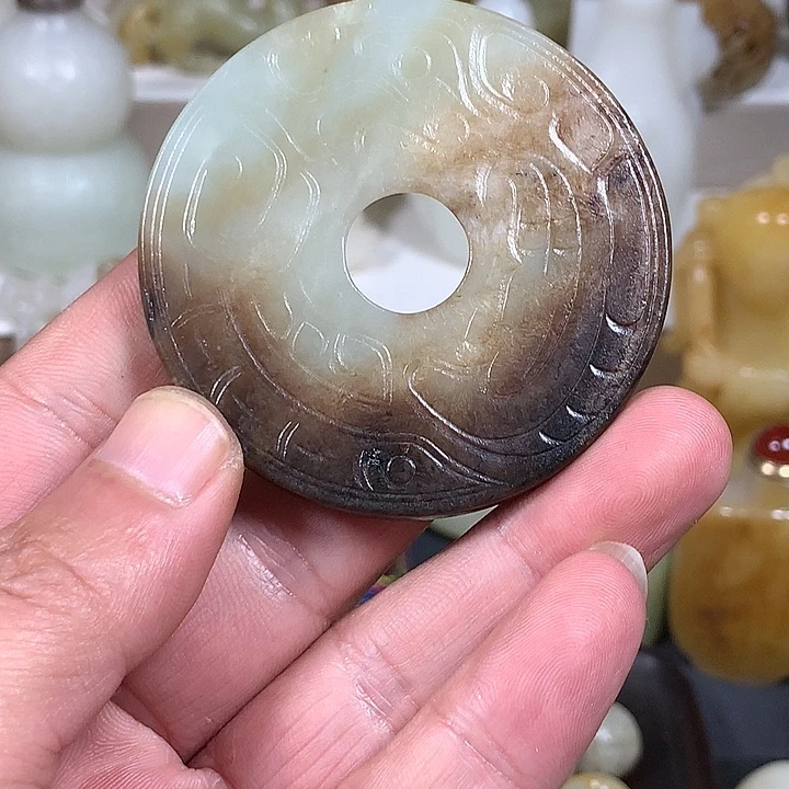 和田玉把件未镶嵌收****藏