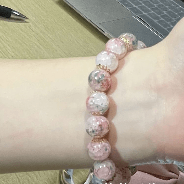非金属玻璃手链 甜美手链经典百搭款