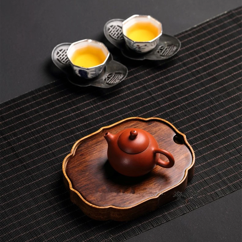 复古重竹壶承干泡台小茶盘实木储水干泡盘茶具茶台茶海小号便携