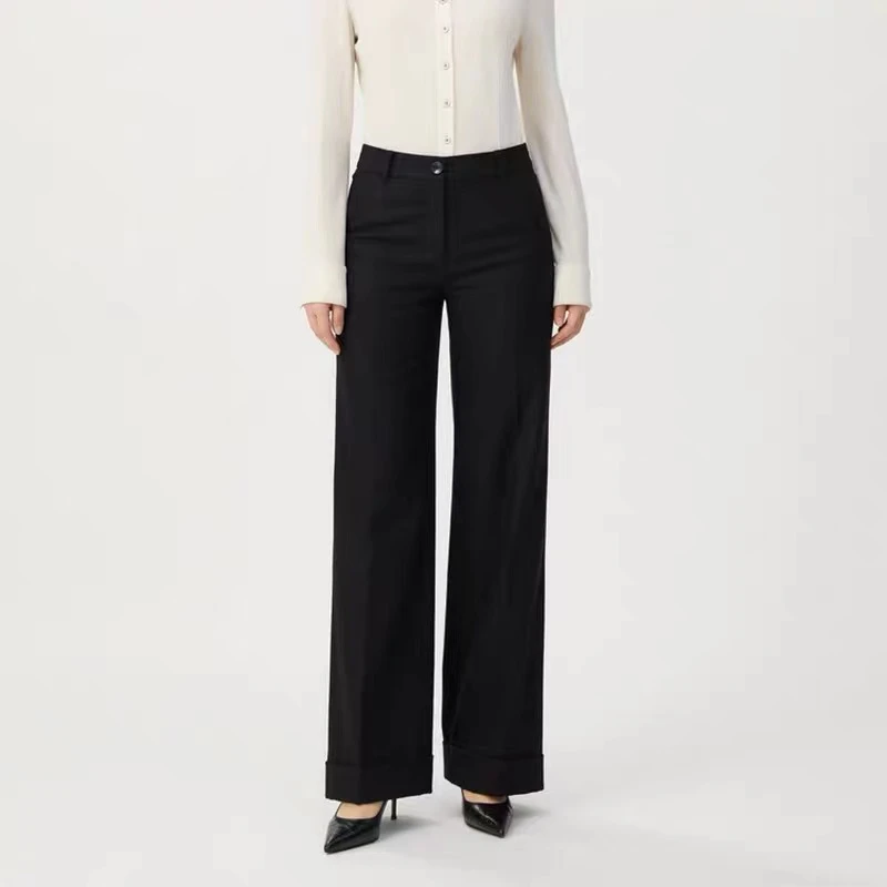 阿玛施显瘦时尚垂感气质巴黎裤5100257