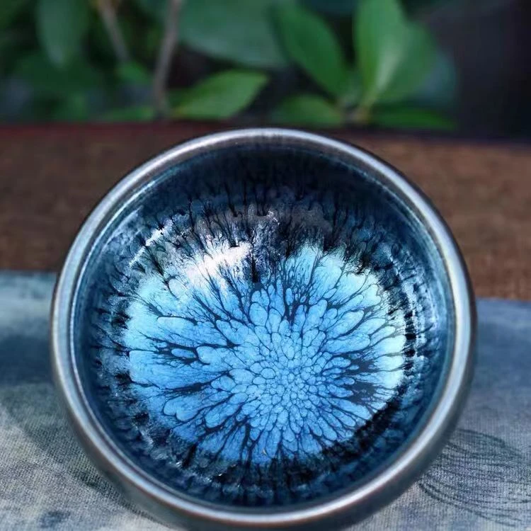 纯手工家用主人杯曜变盏茶