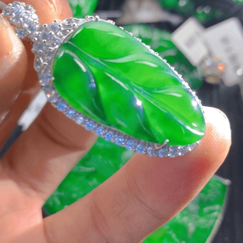 【闪购商品】翡翠颈饰银S925镶嵌