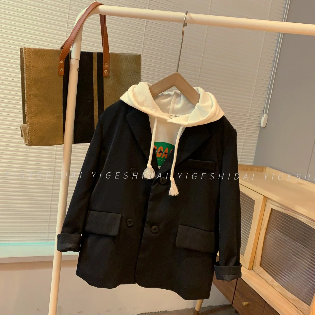 【现货】儿童西服外套中大童春款上衣休闲韩版男童中大童秋款YG2704