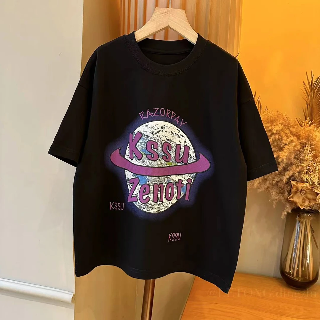 【现货】时尚休闲中大童T恤男童韩版圆领短袖字母夏款T恤YT1852