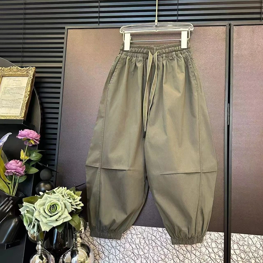 【现货】儿童工装长裤中大童休闲韩版洋气亲子裤夏季男童长裤YG6086