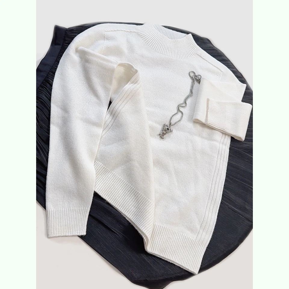 子亦 【纯羊毛】针织羊毛时尚休闲半高领羊毛衫