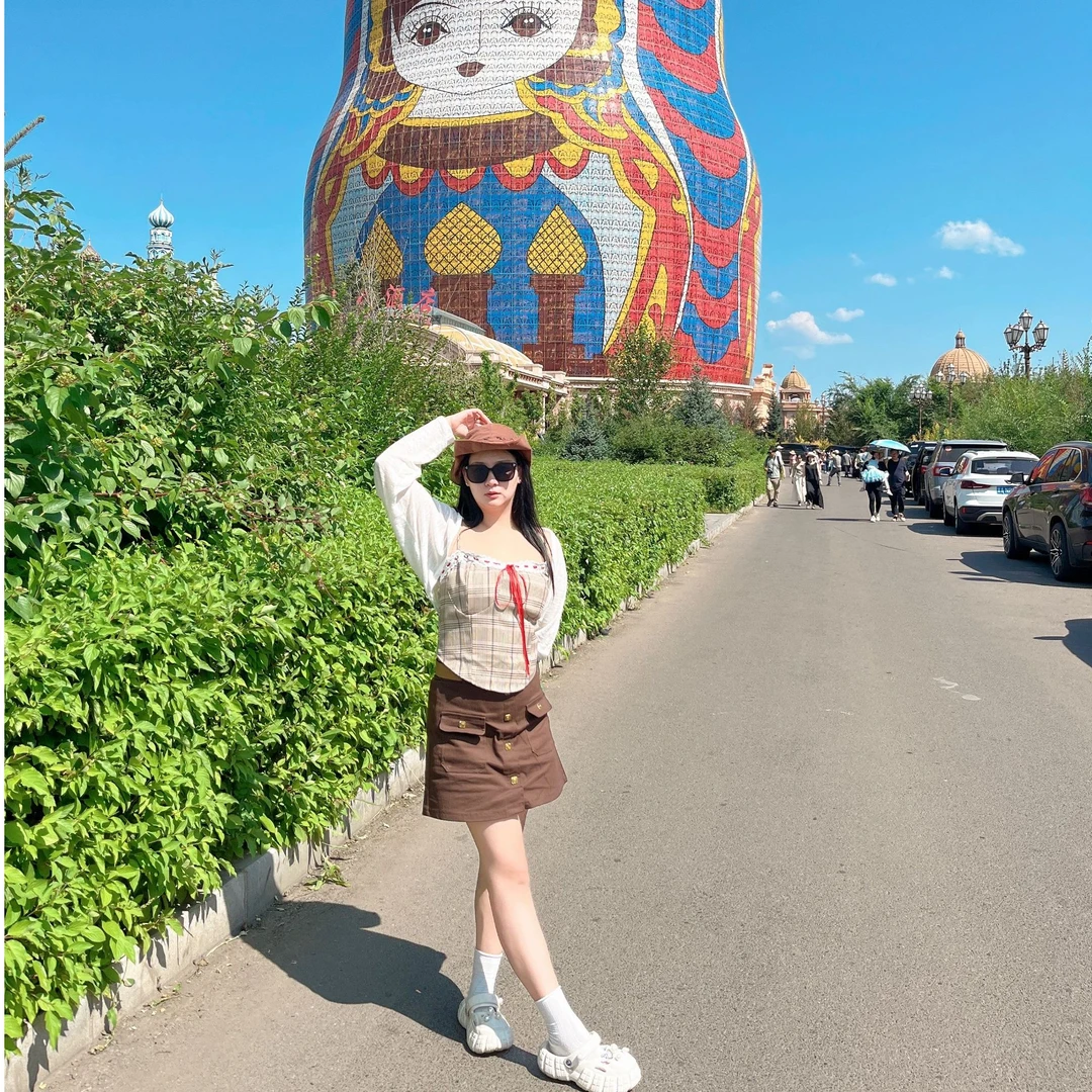 奶瓶家大码女装秋季美拉德吊带