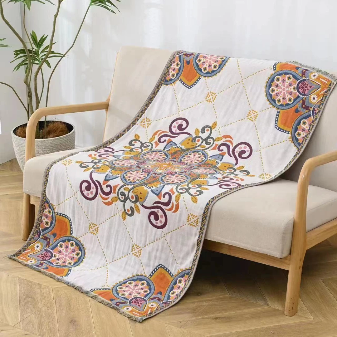 万花筒     纱布浴巾80*150柔软舒适透气