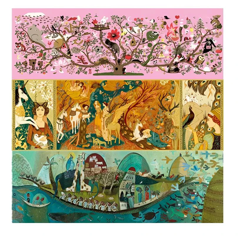 画廊拼图法国Djeco100/350/1000片艺术美育5-99岁成人休闲