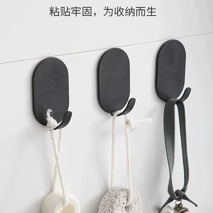 挂钩强力粘胶免打孔浴室壁挂墙壁无痕门后吸盘厨房粘钩不锈钢钩子