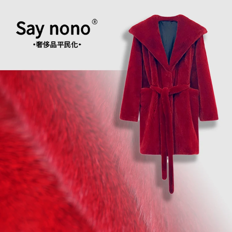 Saynono★WG 中长款带帽水貂皮草外套SD74820